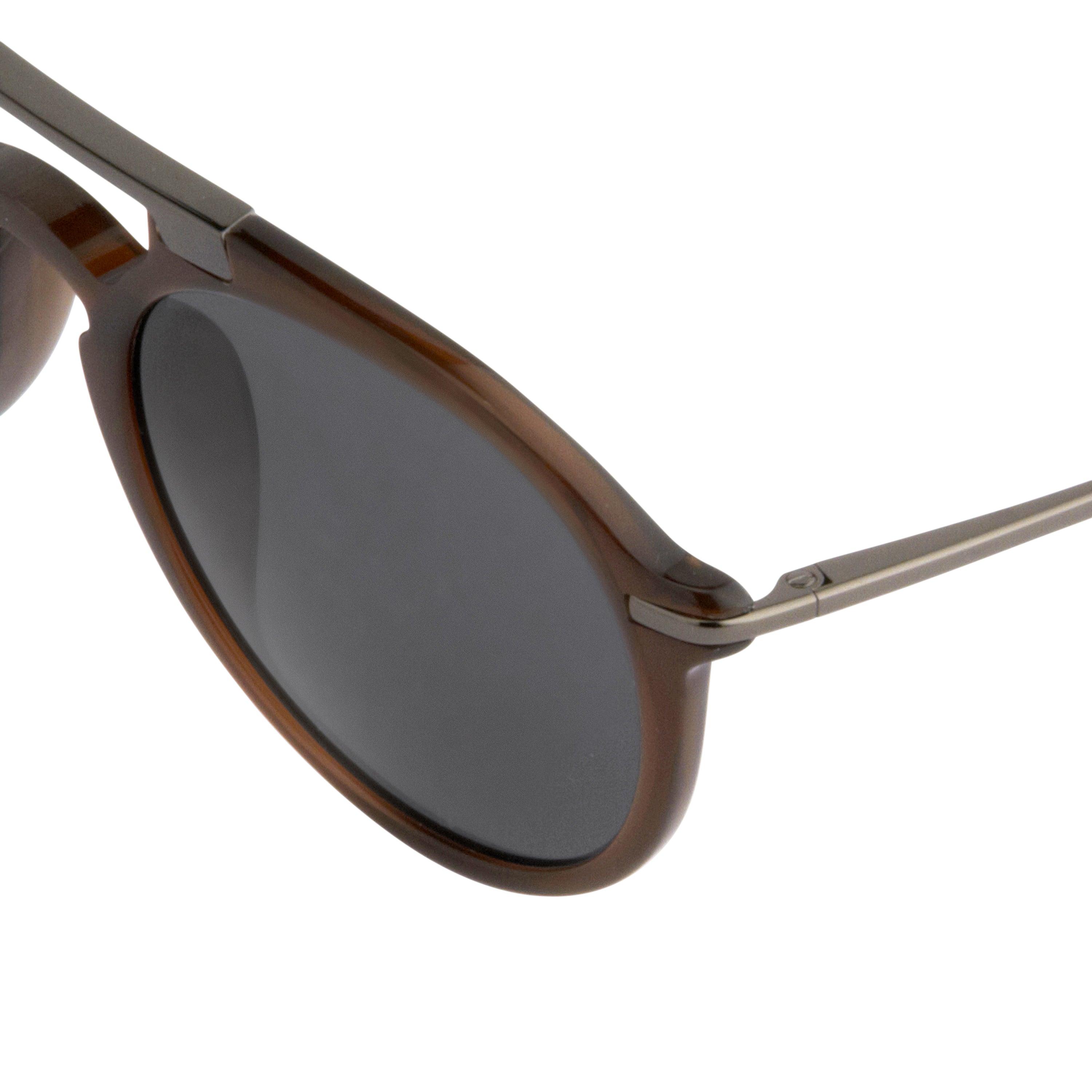 Dries Van Noten Unisex Round Grey Sunglasses