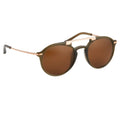 Dries Van Noten Unisex Round Brown Sunglasses