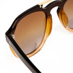 Dries Van Noten x Linda Farrow Dark Brown Sunglasses
