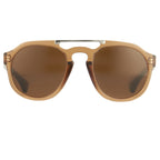 Dries Van Noten Unisex Aviator Brown Sunglasses