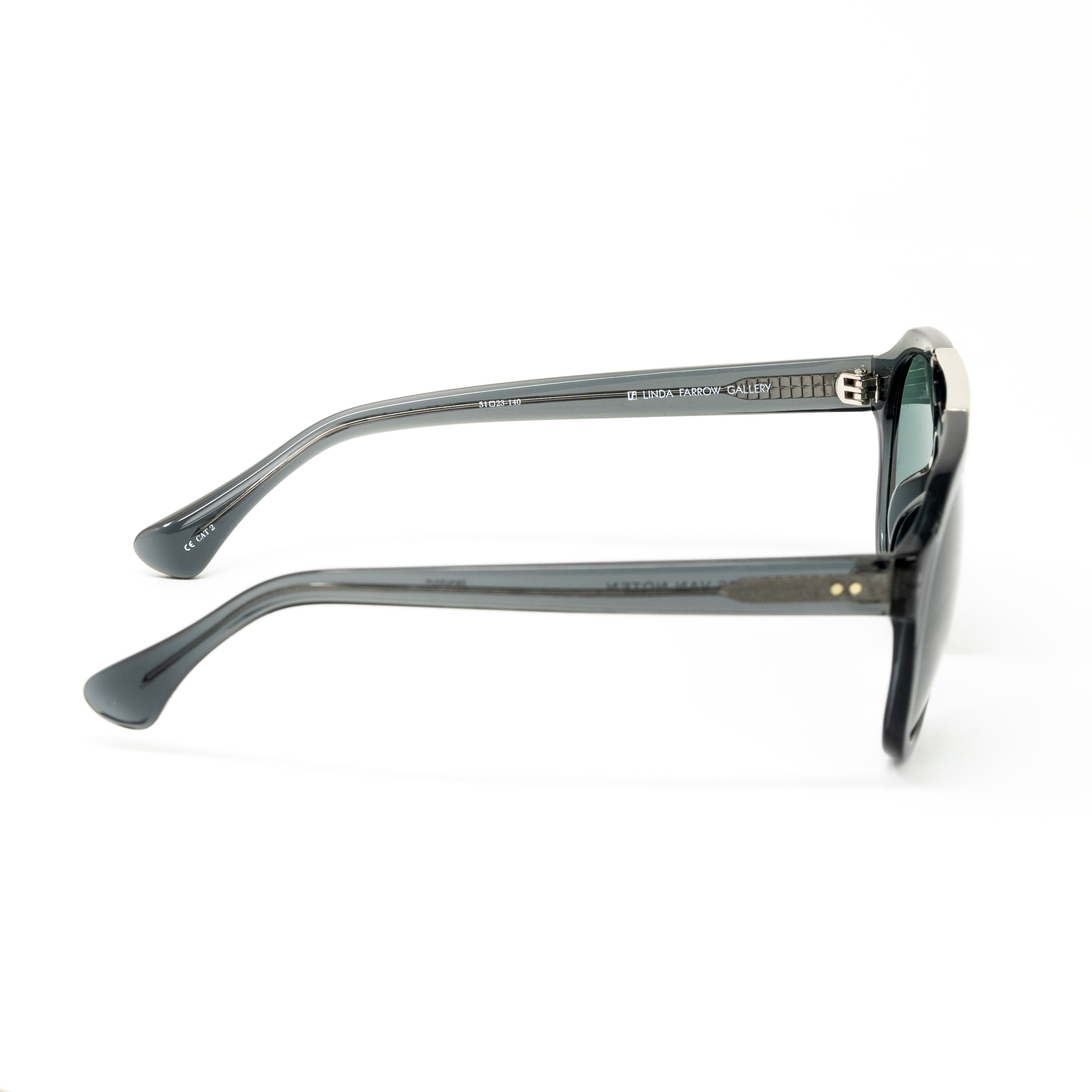 Dries Van Noten x Linda Farrow Green Sunglasses
