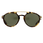 Dries Van Noten Men's Aviator Green Sunglasses