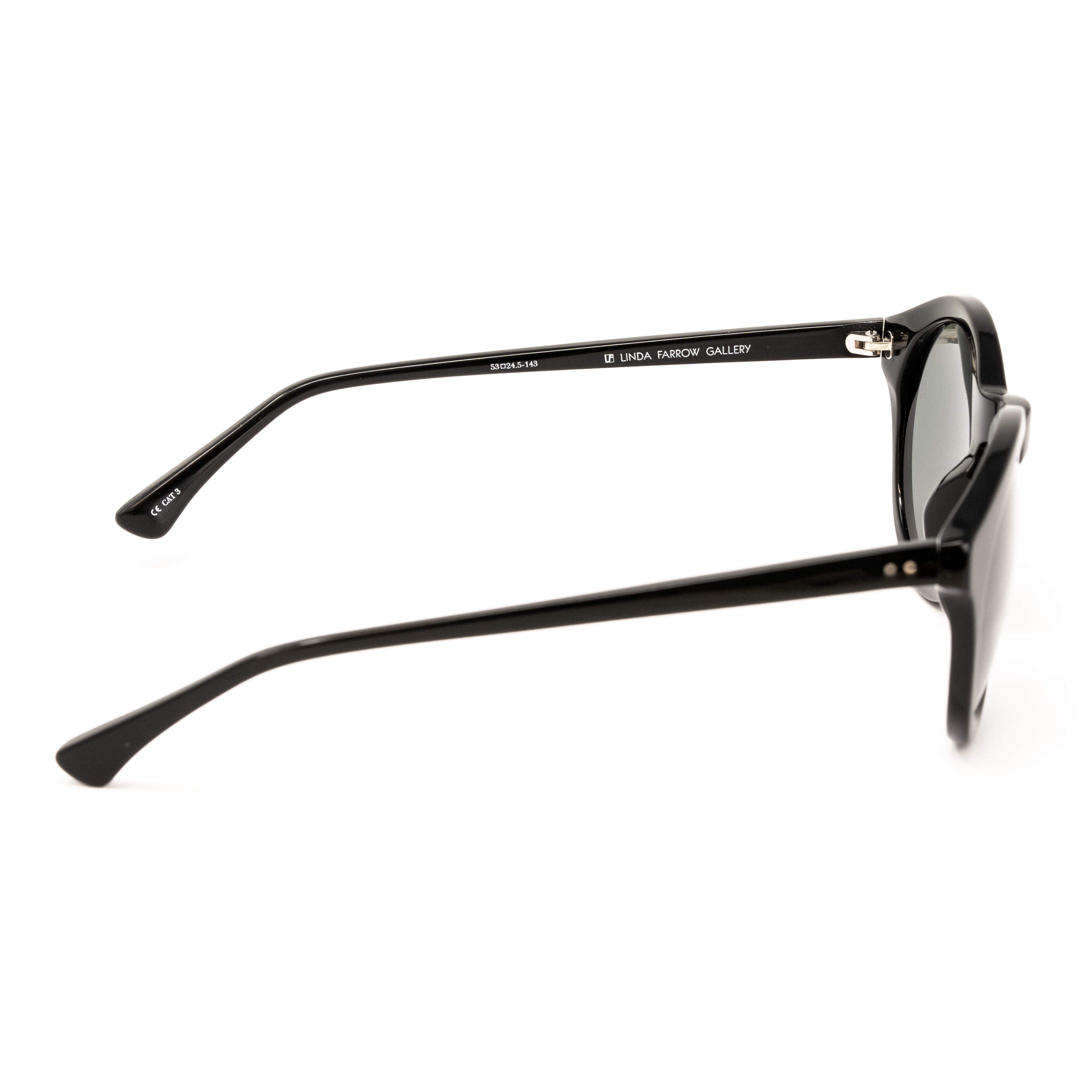 Dries Van Noten x Linda Farrow Black Sunglasses