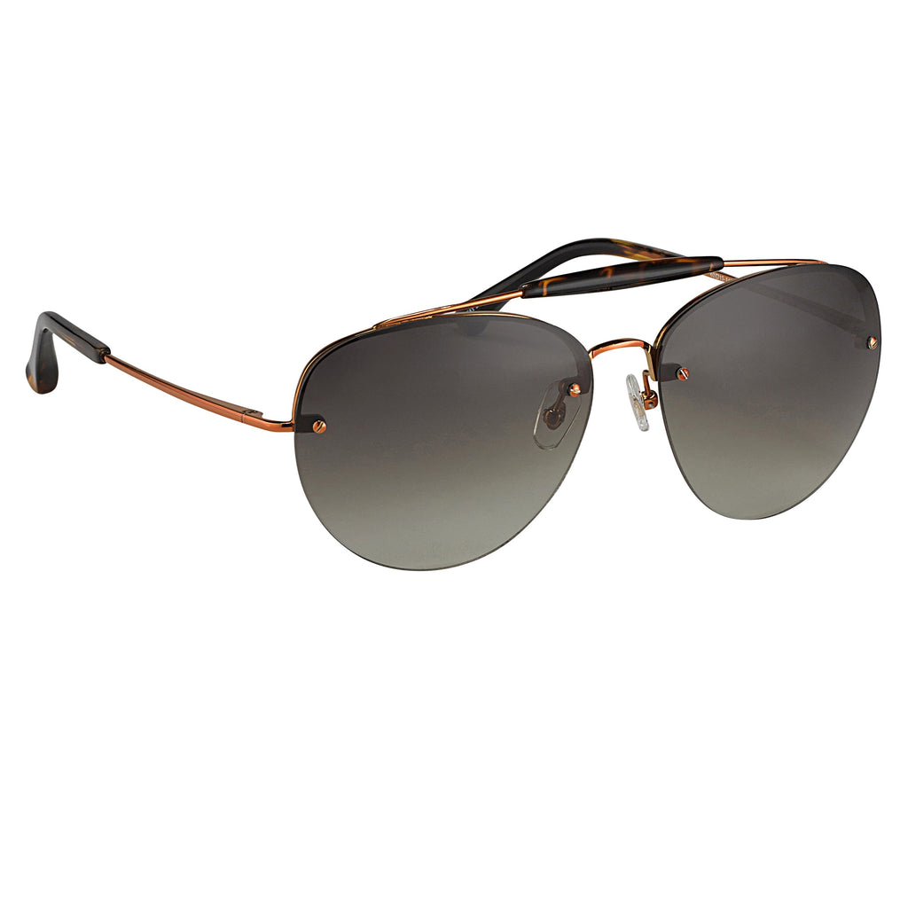 Dries Van Noten Unisex Aviator Green Sunglasses