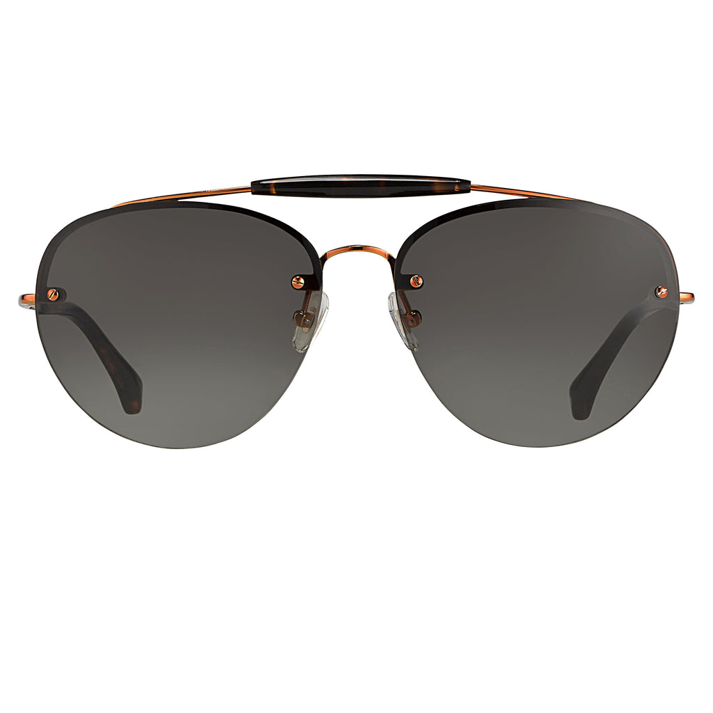 Dries Van Noten Unisex Aviator Green Sunglasses
