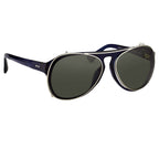 Dries Van Noten Men's Aviator Grey Sunglasses
