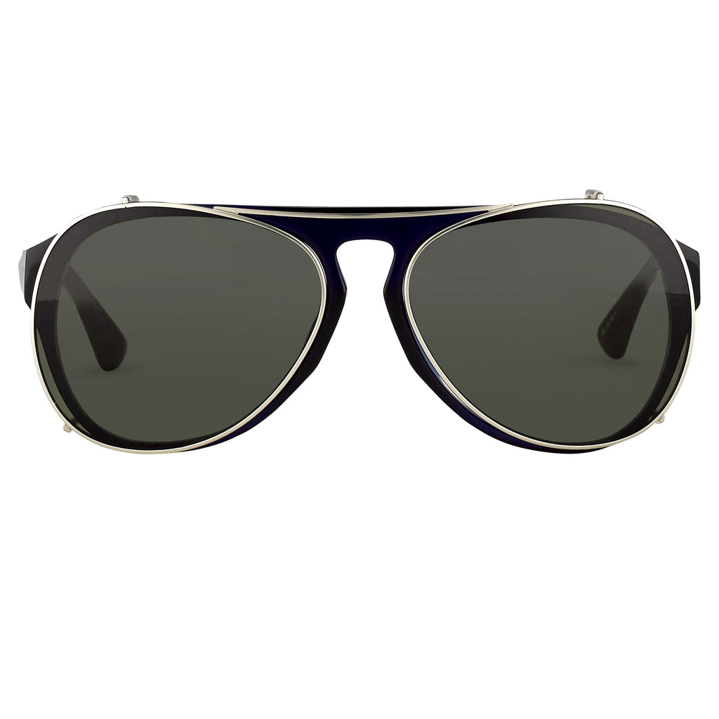 Dries Van Noten Men's Aviator Grey Sunglasses