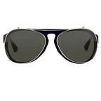 Dries Van Noten Men's Aviator Grey Sunglasses