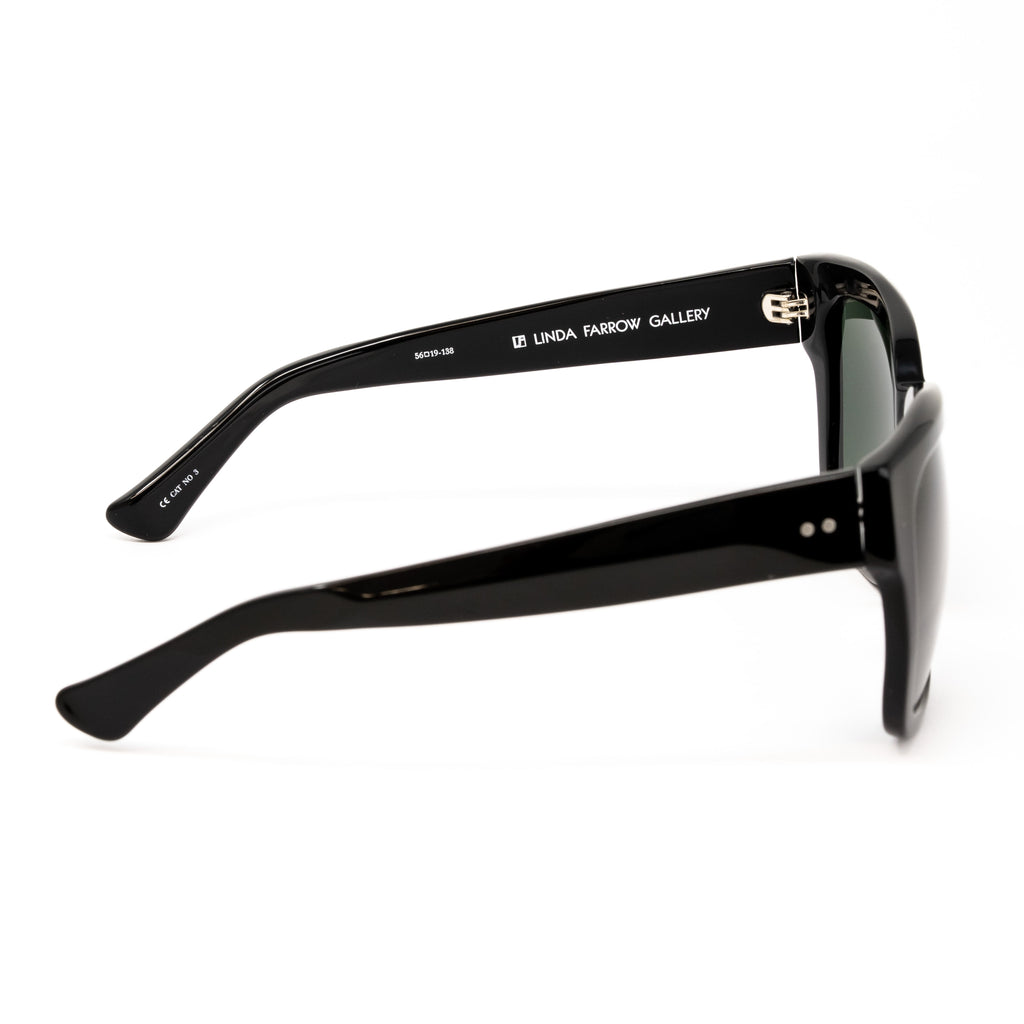 Dries Van Noten x Linda Farrow Black Sunglasses