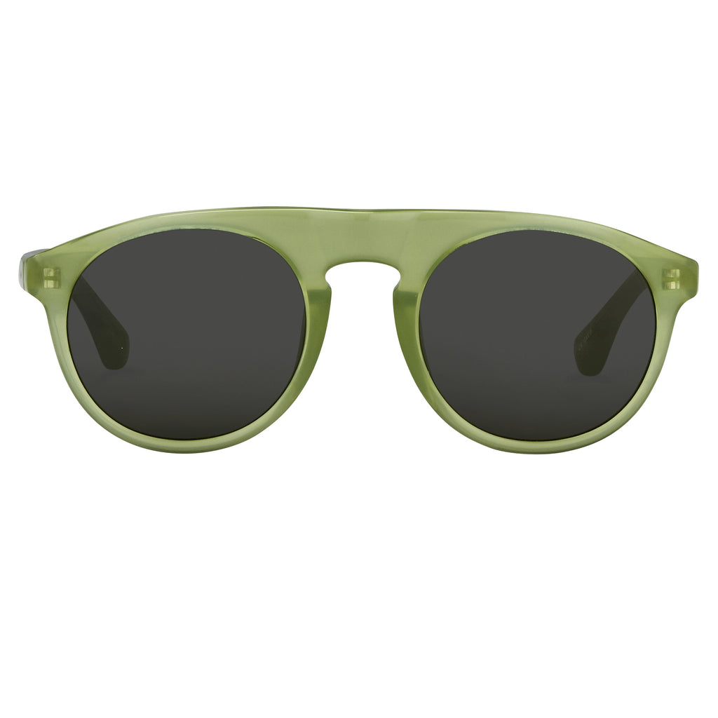 Dries Van Noten Men's Flat Top Grey Sunglasses