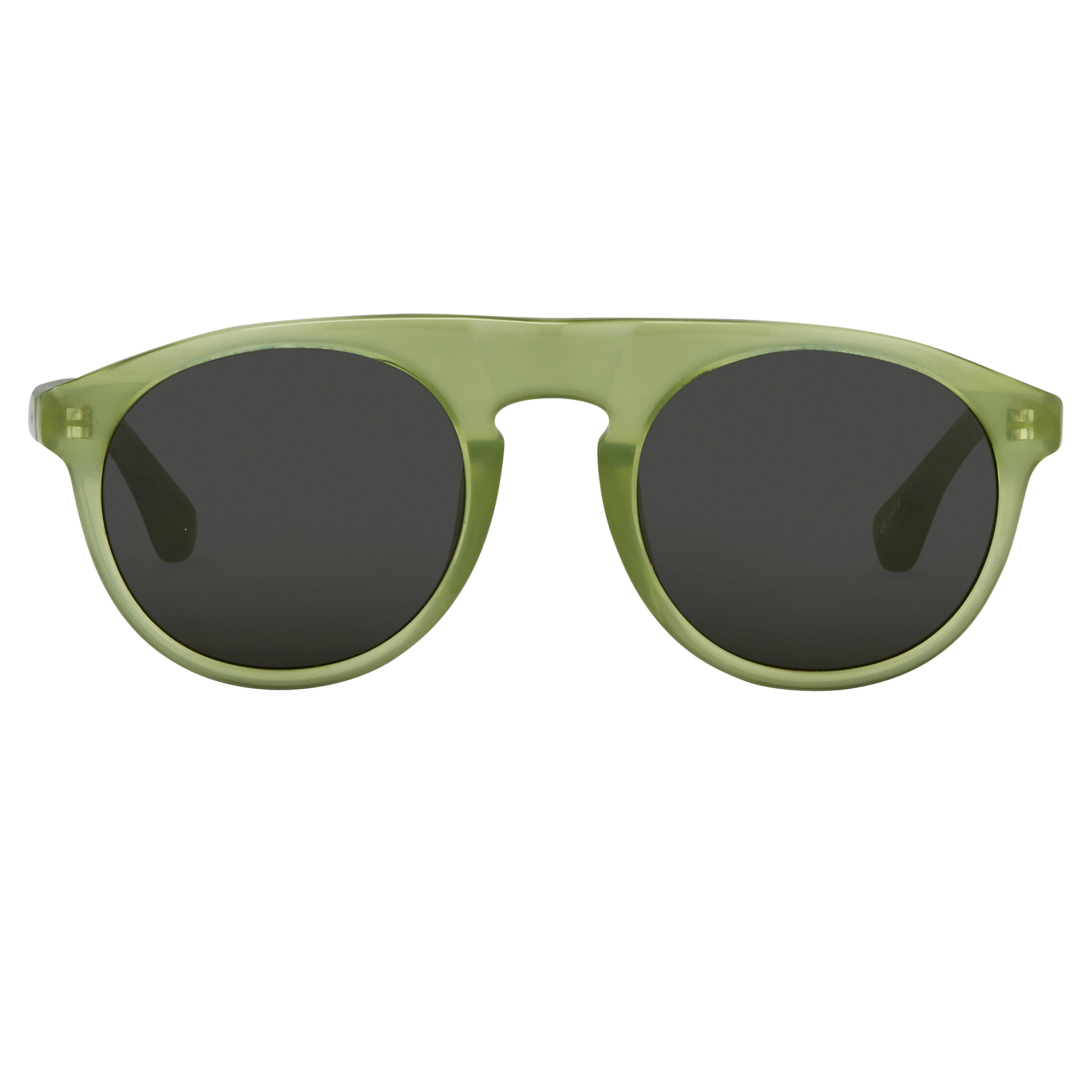 Dries Van Noten Men's Flat Top Grey Sunglasses