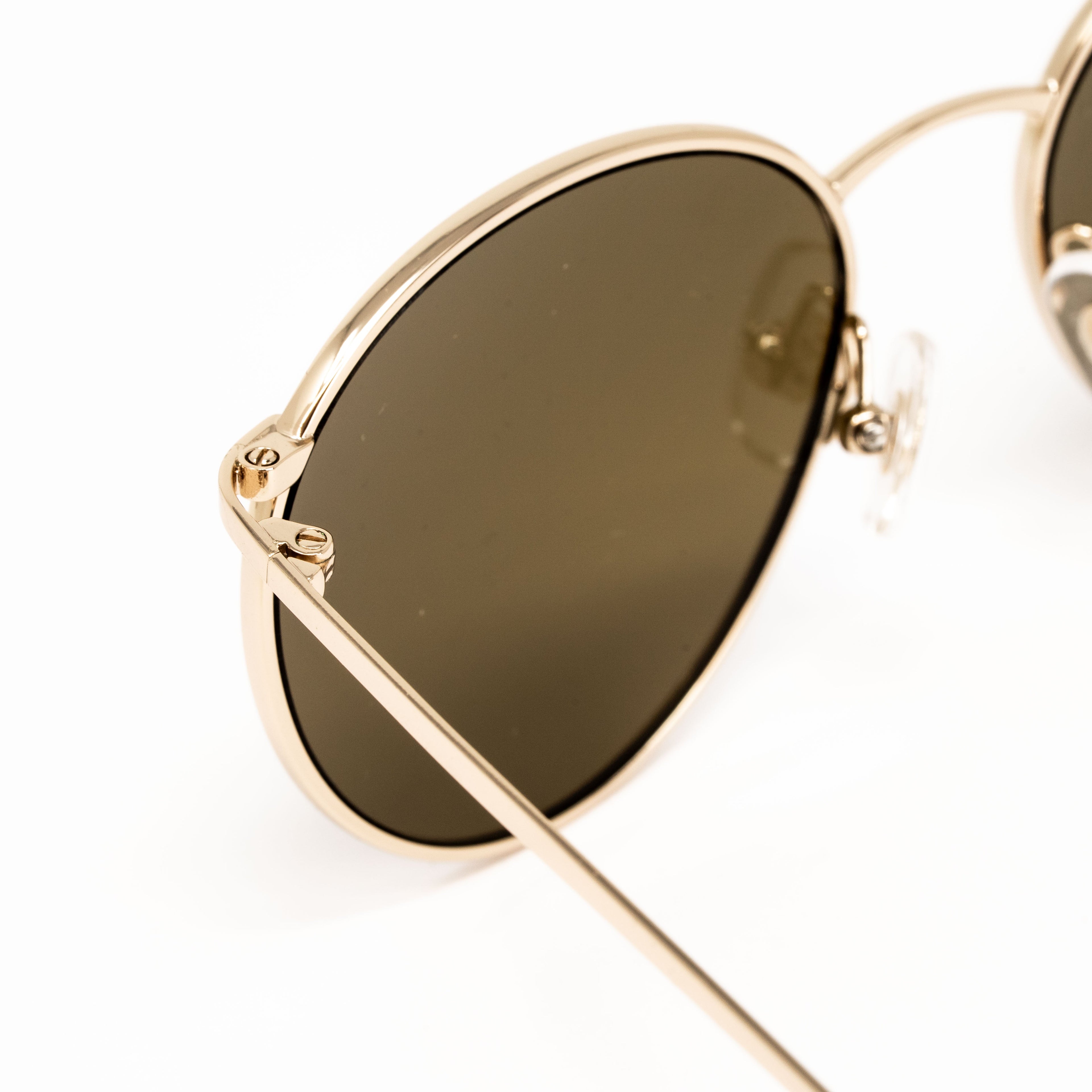 Dries Van Noten x Linda Farrow Gold Sunglasses
