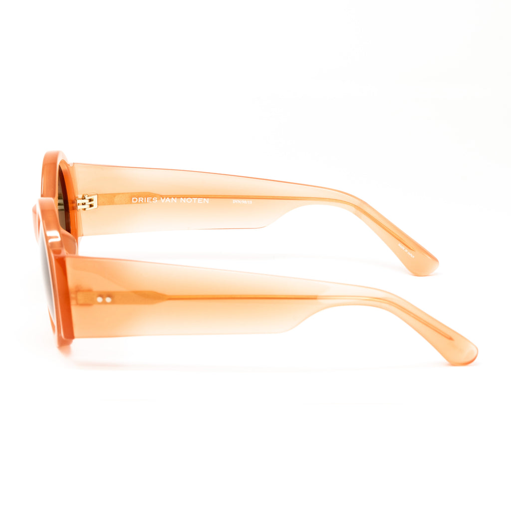 Dries Van Noten x Linda Farrow Orange Sunglasses