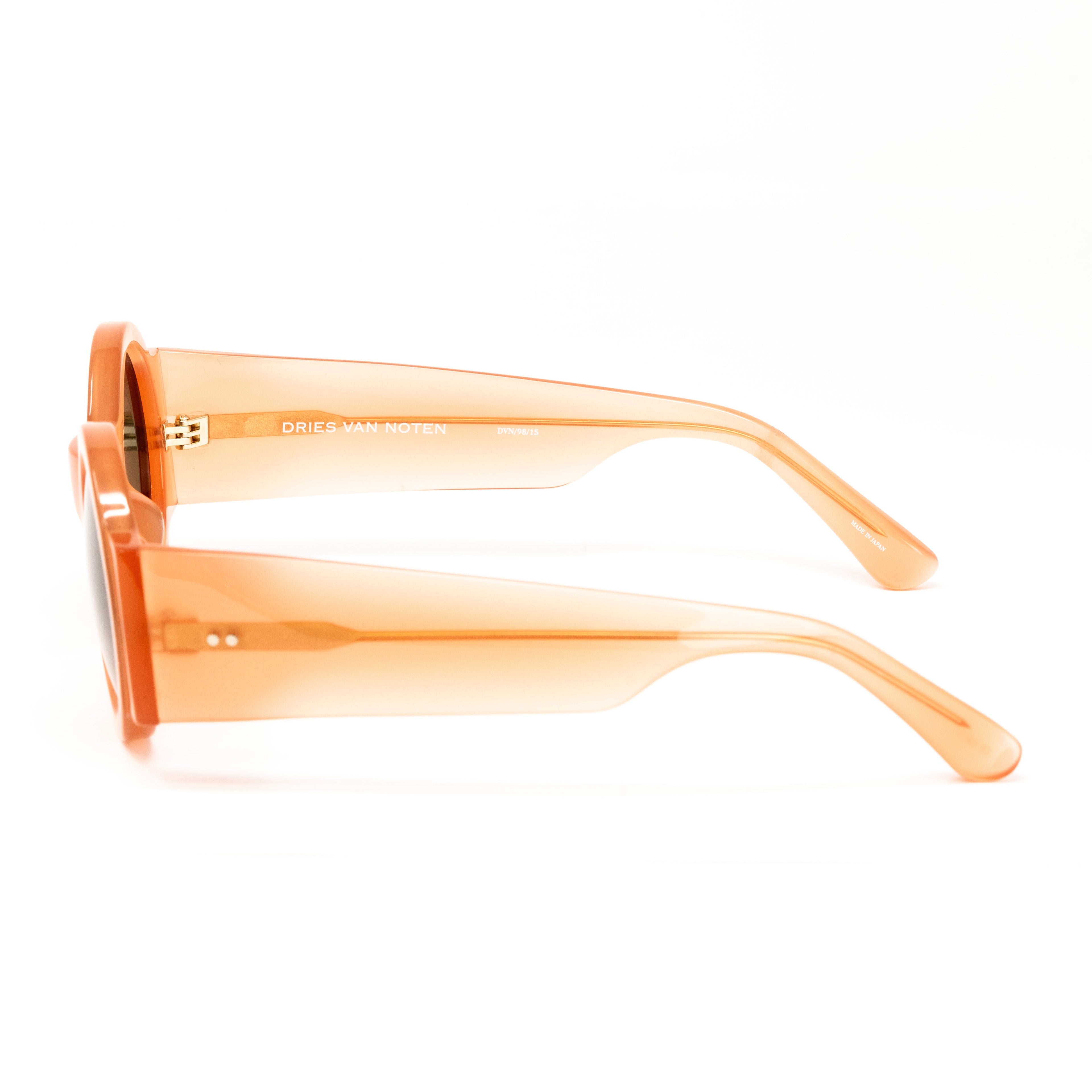 Dries Van Noten x Linda Farrow Orange Sunglasses