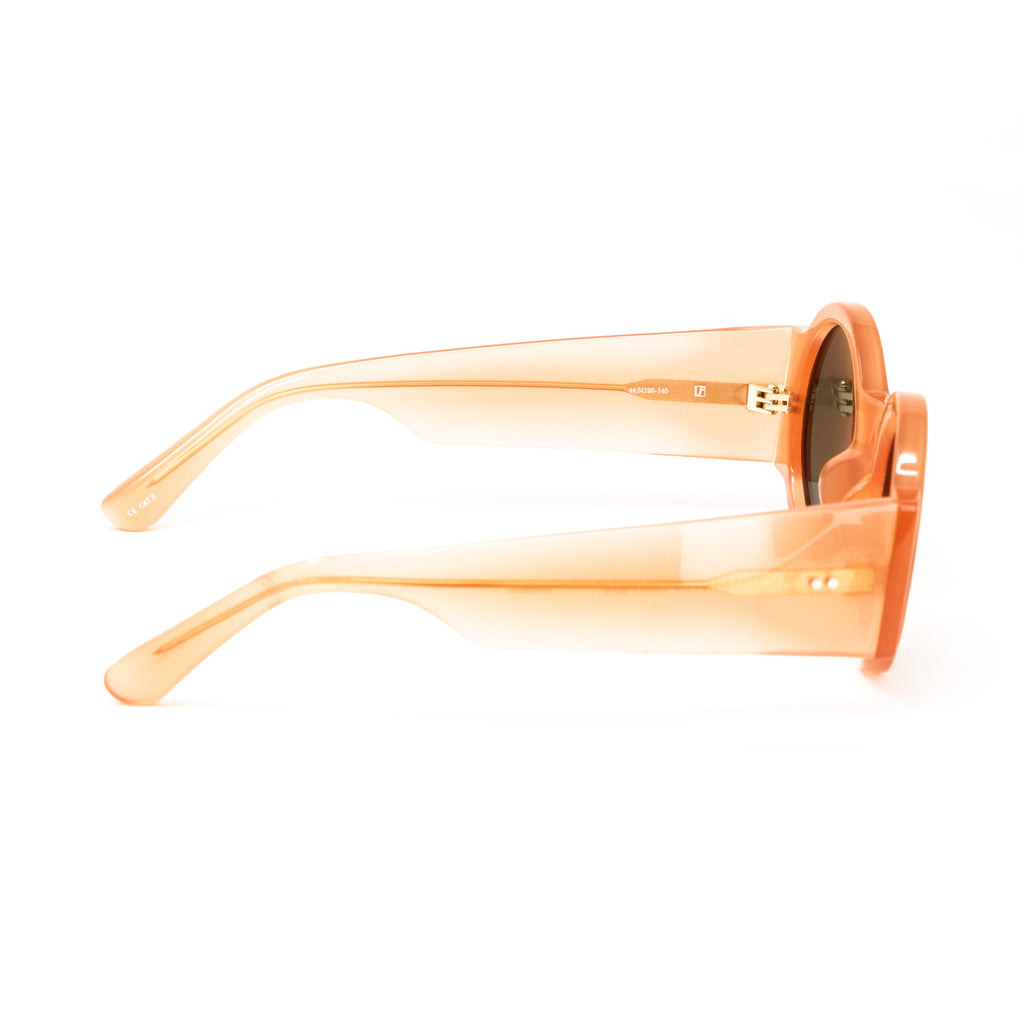 Dries Van Noten x Linda Farrow Orange Sunglasses