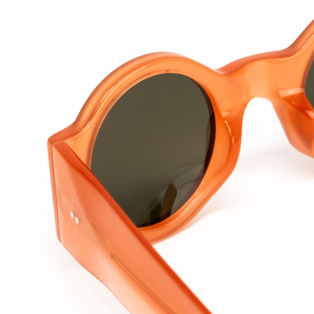 Dries Van Noten x Linda Farrow Orange Sunglasses