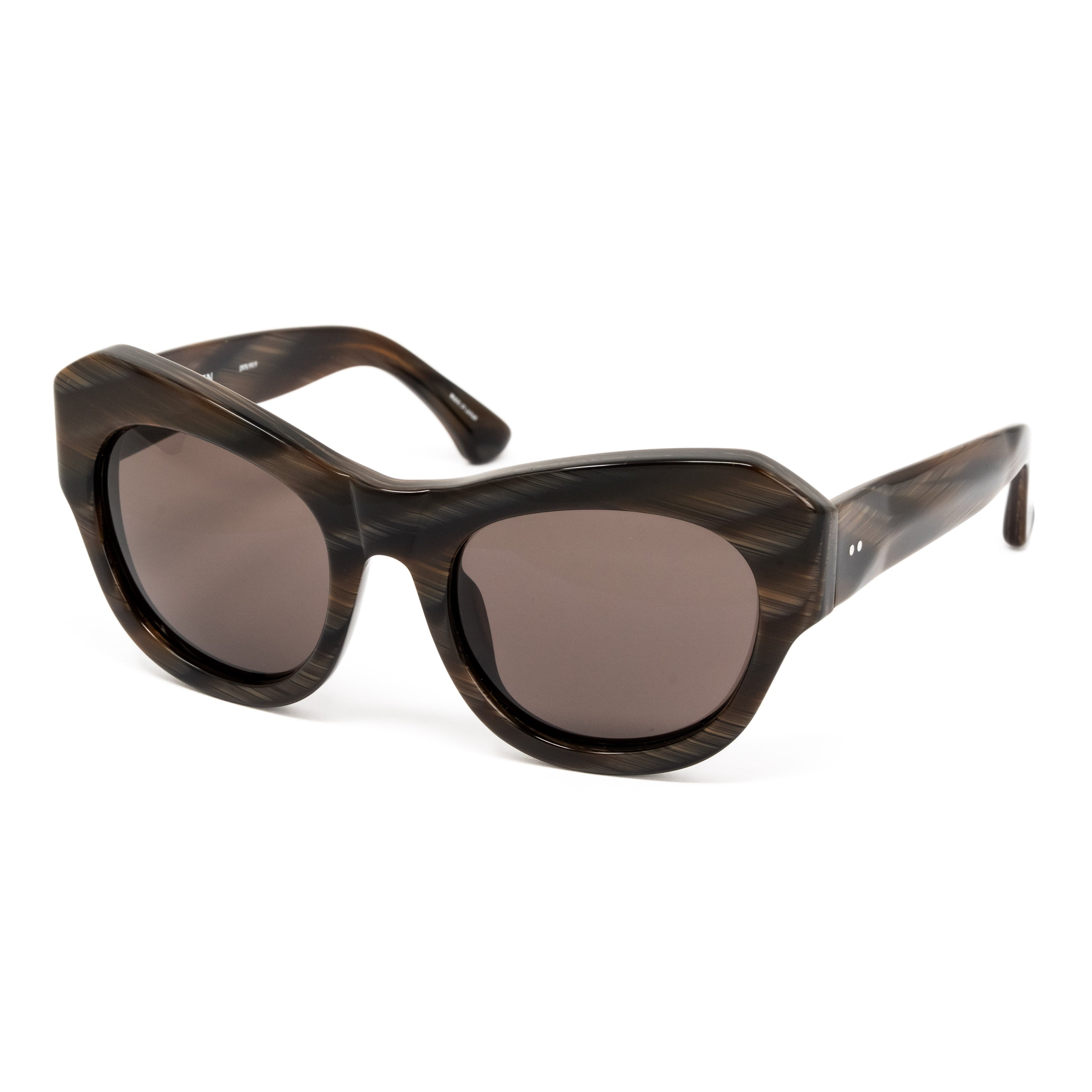 Dries Van Noten x Linda Farrow Brown Sunglasses