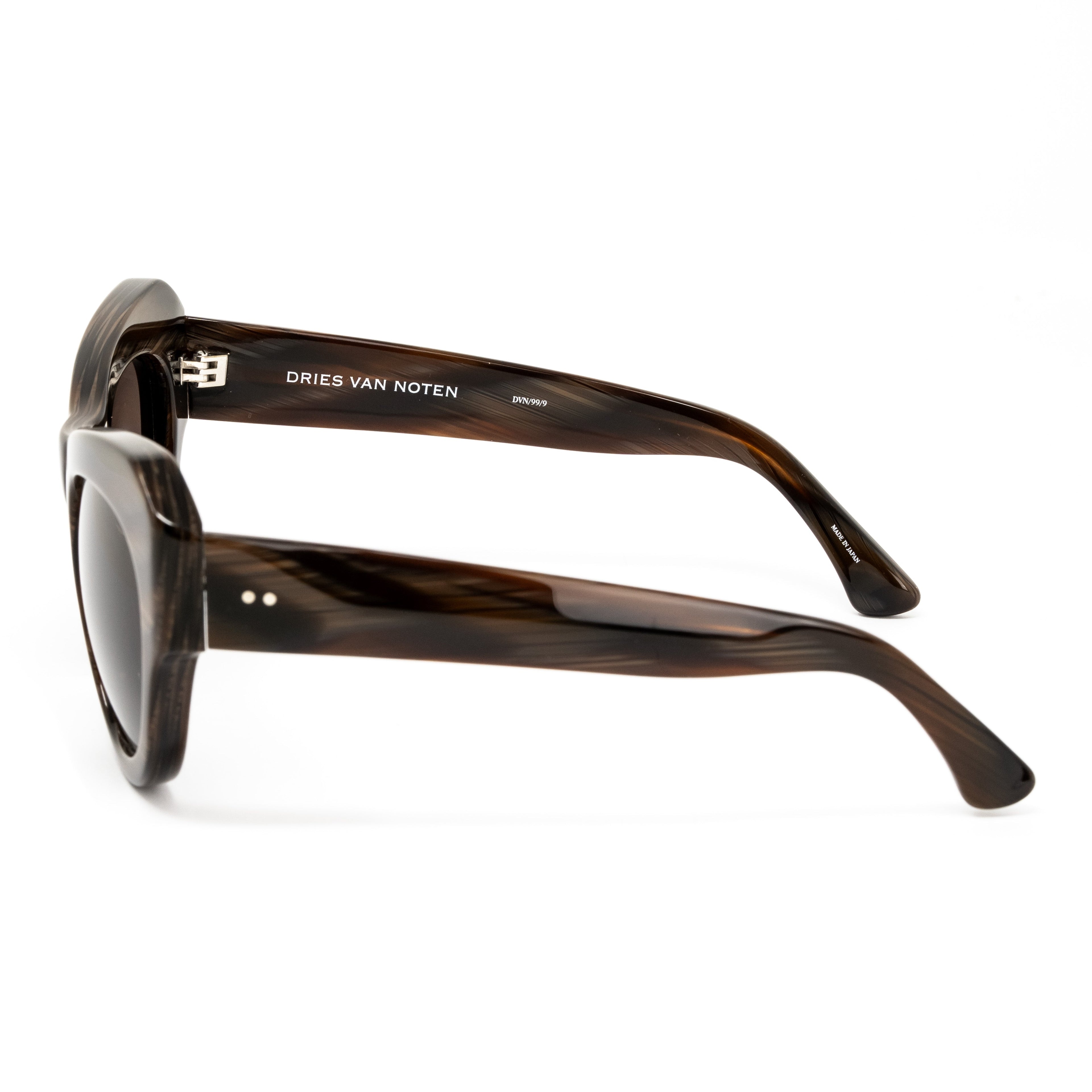 Dries Van Noten x Linda Farrow Brown Sunglasses