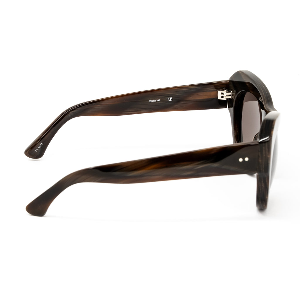 Dries Van Noten x Linda Farrow Brown Sunglasses