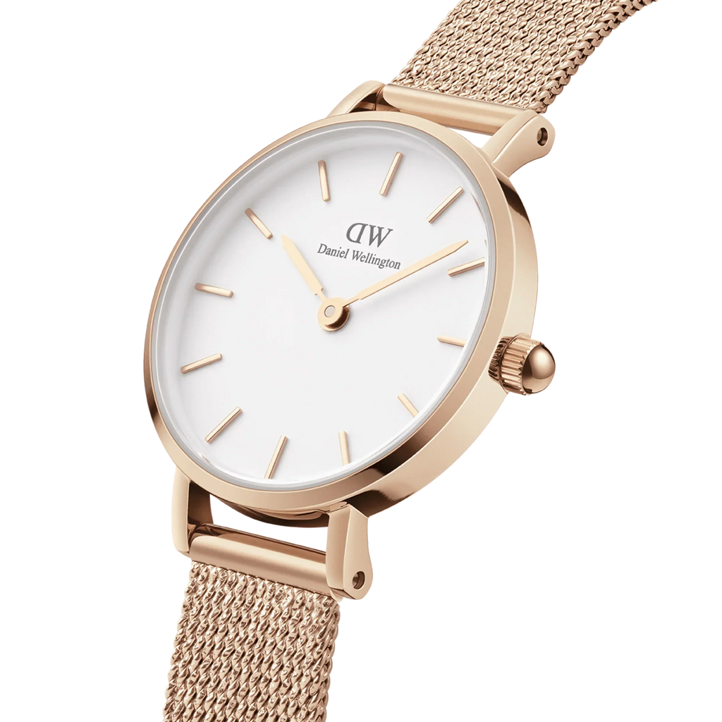 Daniel Wellington Petite Pressed Melrose Ladies Rose Gold Watch