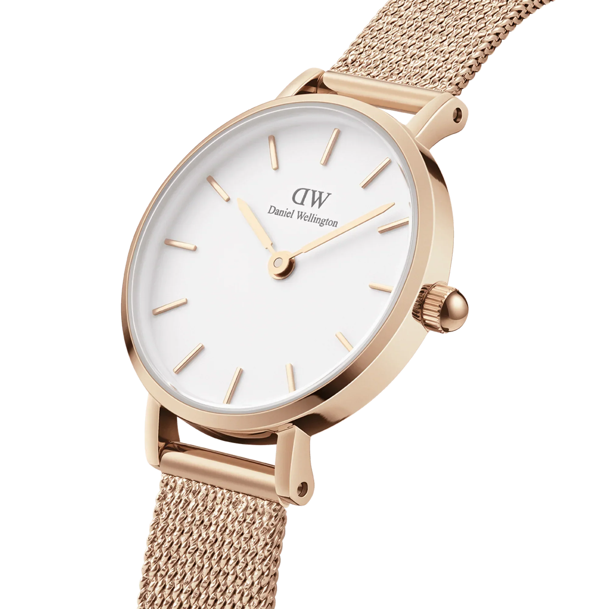 Daniel Wellington Petite Pressed Melrose Ladies Rose Gold Watch