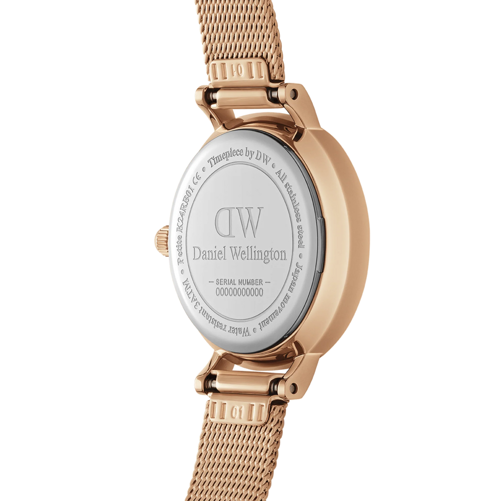 Daniel Wellington Petite Pressed Melrose Ladies Rose Gold Watch
