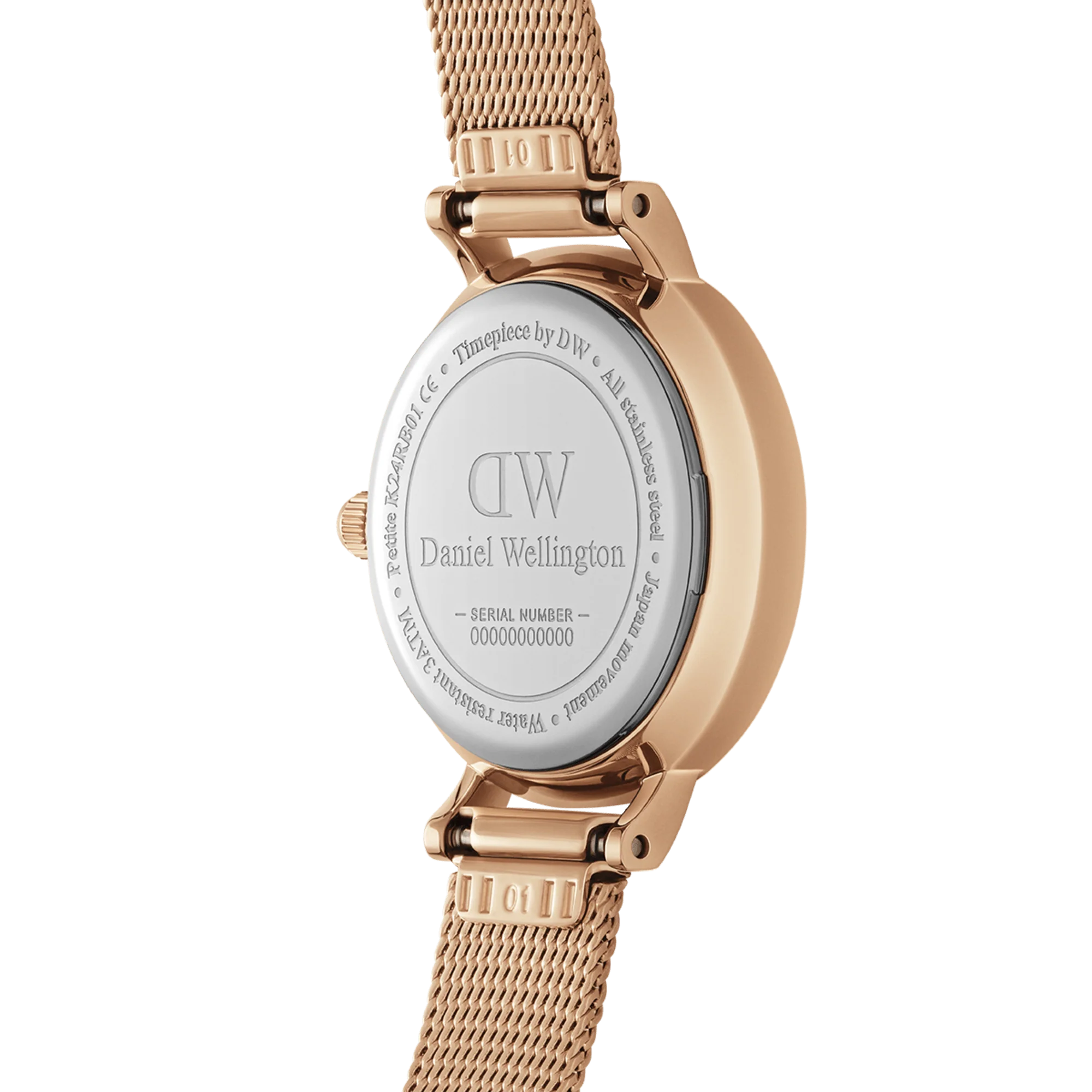 Daniel Wellington Petite Pressed Melrose Ladies Rose Gold Watch