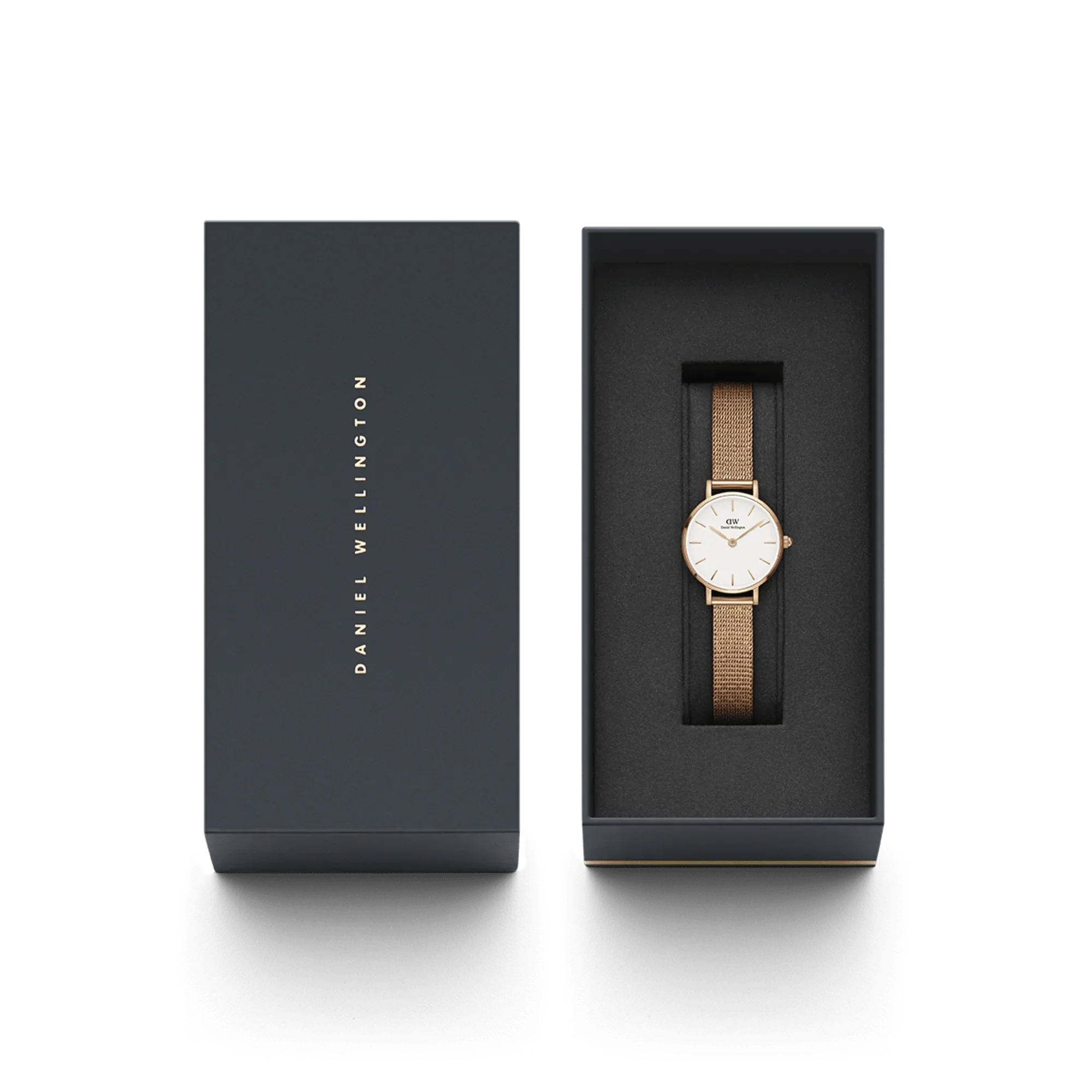 Daniel Wellington Petite Pressed Melrose Ladies Rose Gold Watch