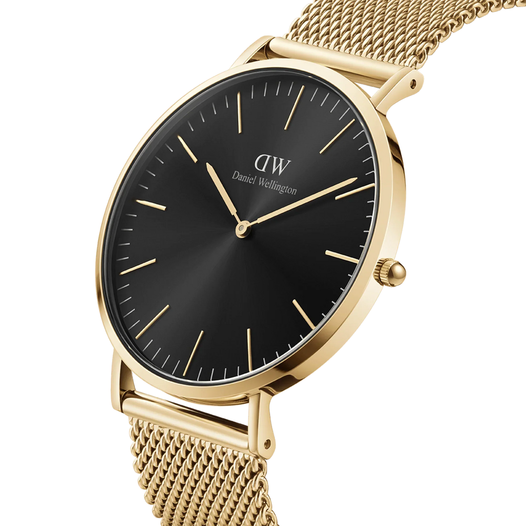 Daniel Wellington Classic Mesh Men's Gold Black Watch