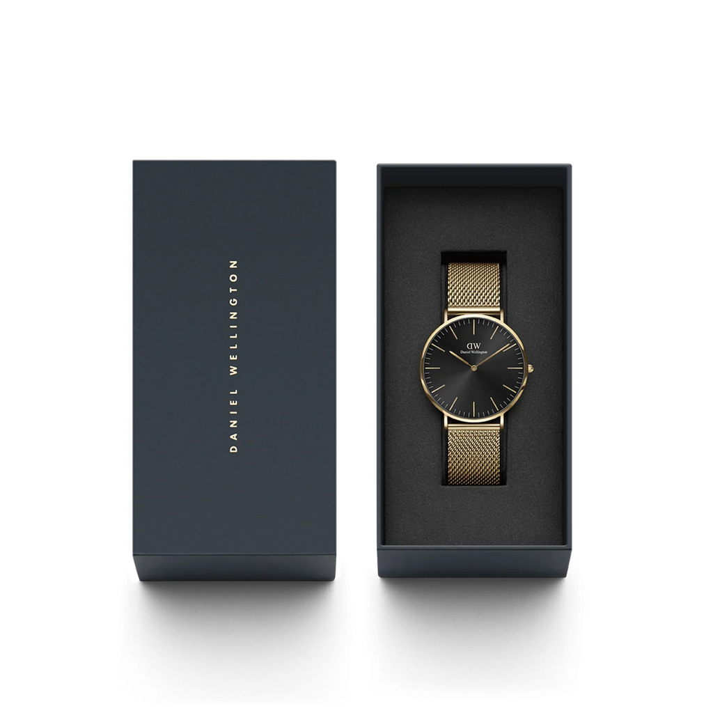 Daniel Wellington Classic Mesh Men's Gold Black Watch