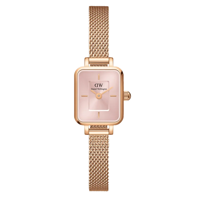 Daniel Wellington Quadro Mini Melrose Rose Gold Blush  Ladies Watch