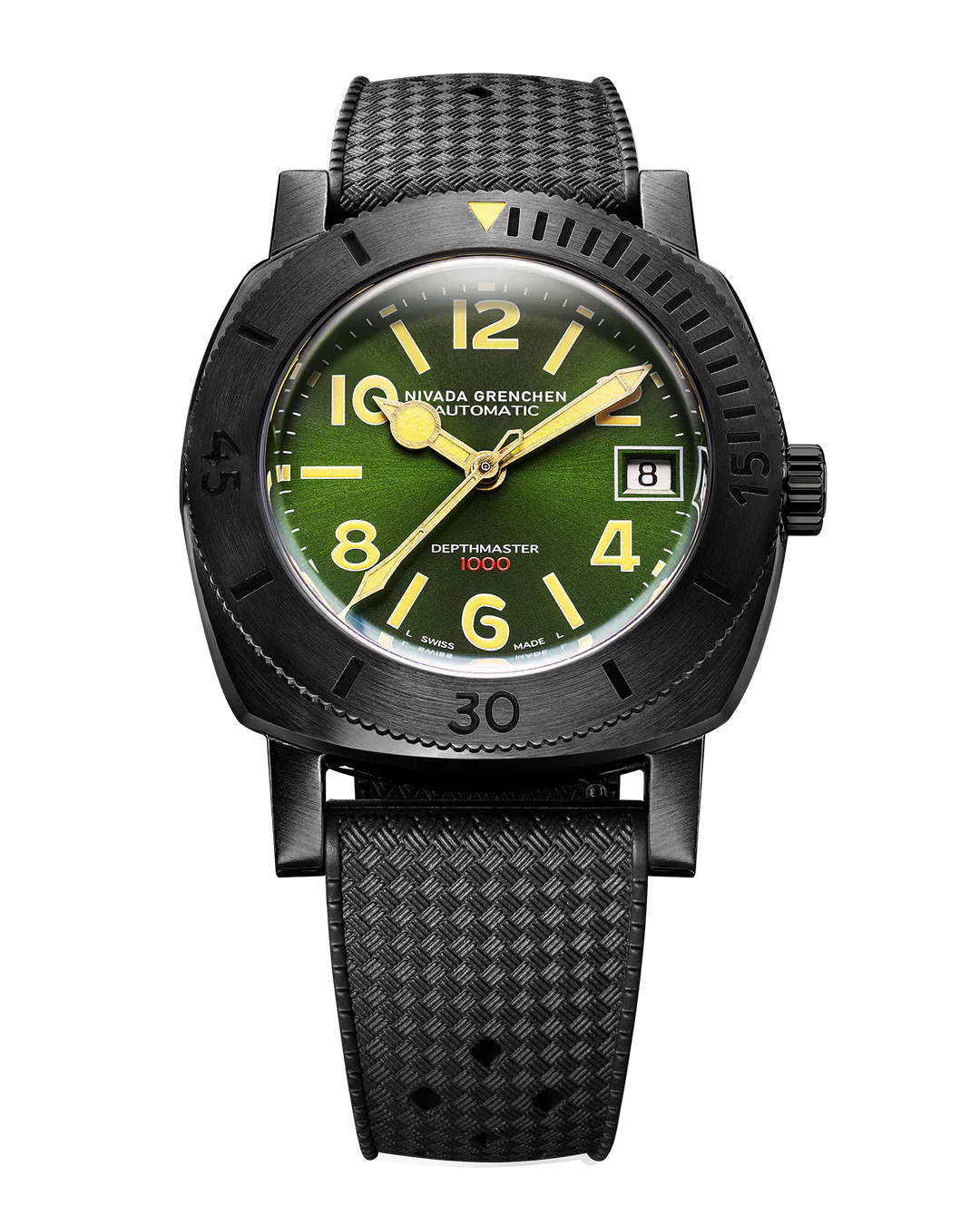 Depthmaster Numerals Black & Green | 39mm, Mens Watch