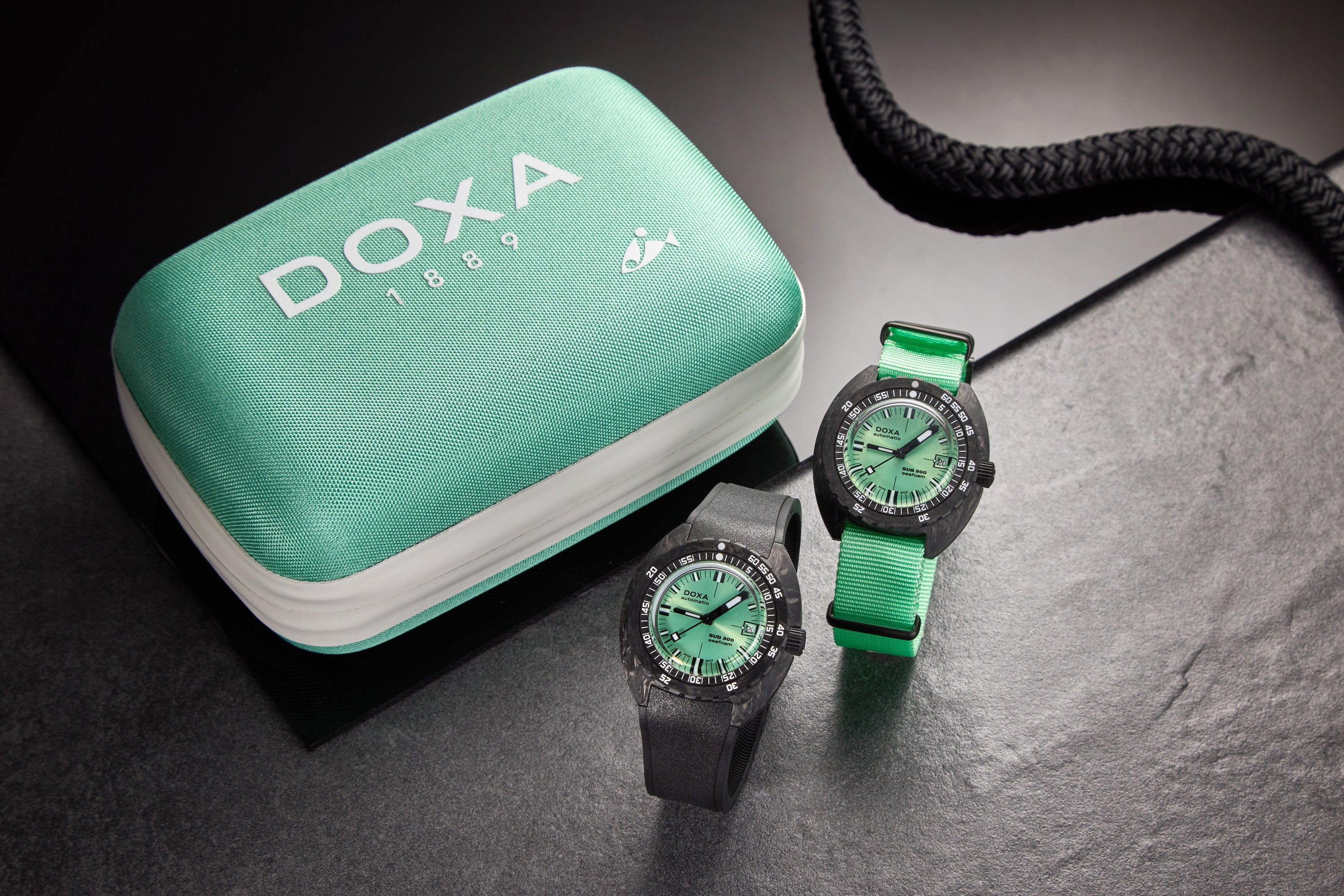 Sub 300 Carbon Seafoam Limited Edition WOS Exclusive | 42.5mm, Rubber, Mint Green Dial