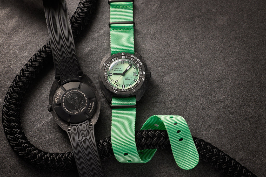 Sub 300 Carbon Seafoam Limited Edition WOS Exclusive | 42.5mm, Rubber, Mint Green Dial