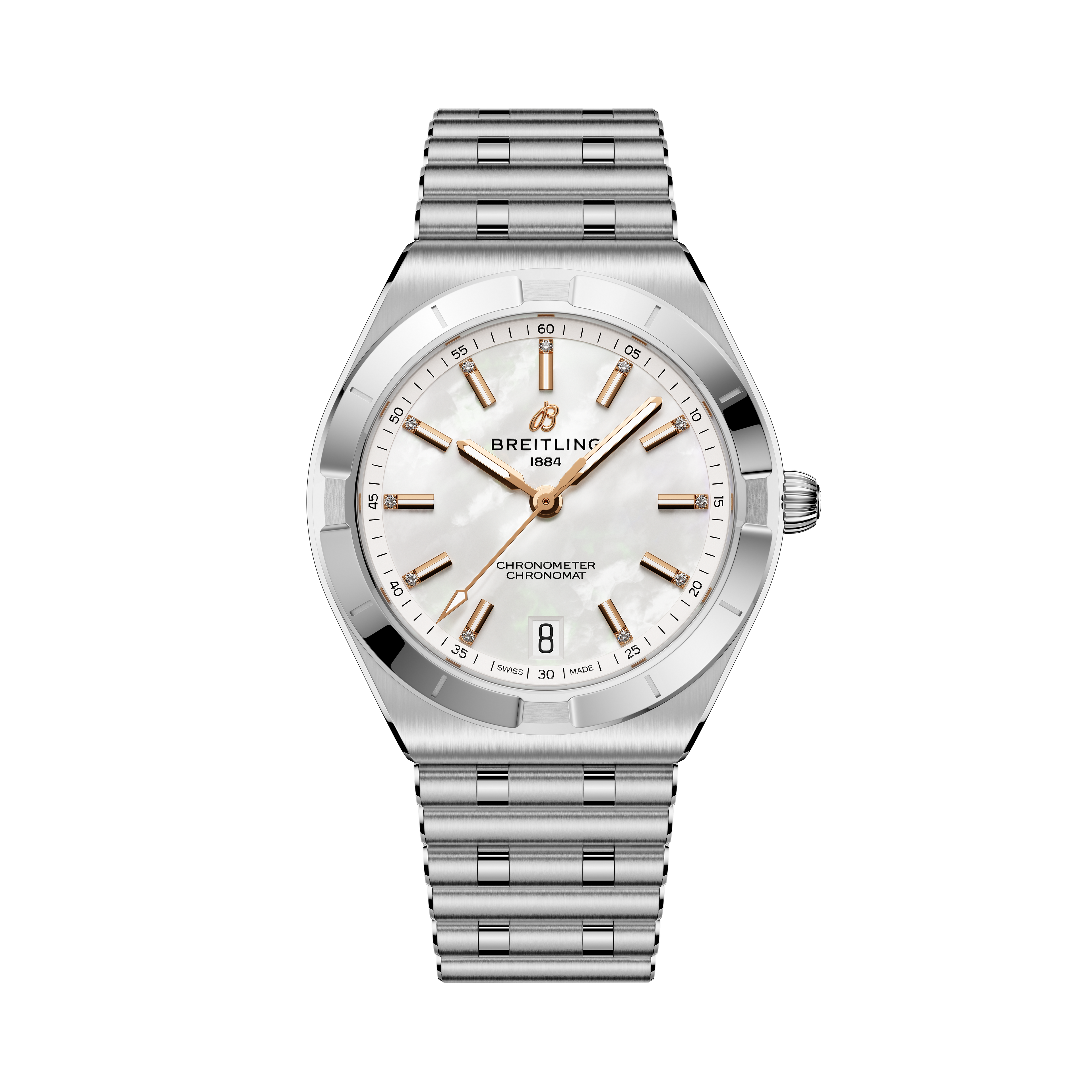 Chronomat Automatic 36 | 36mm, Stainless Steel, Diamond White Dial