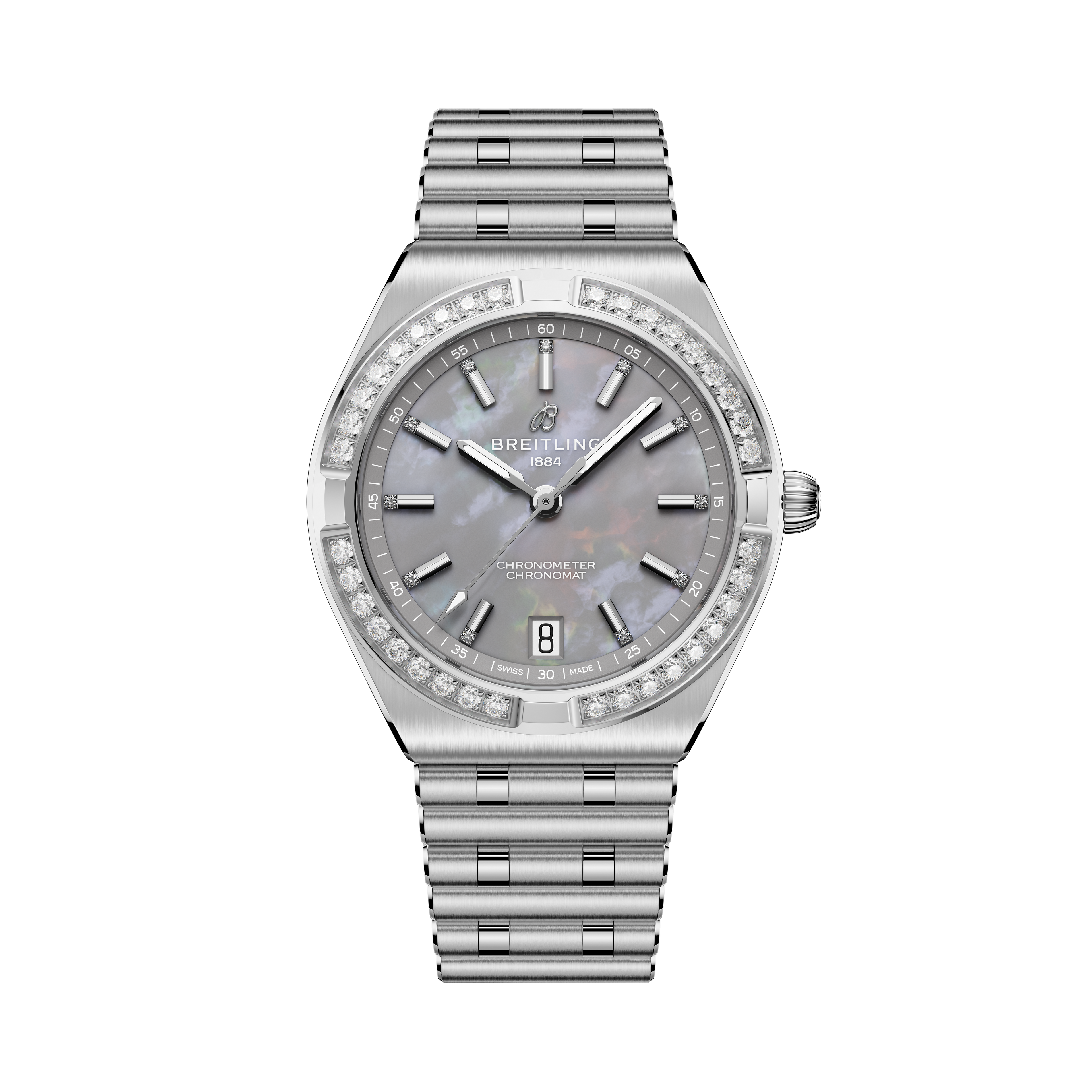 Chronomat Automatic 36 | 36mm, Stainless Steel, Diamond Green Dial