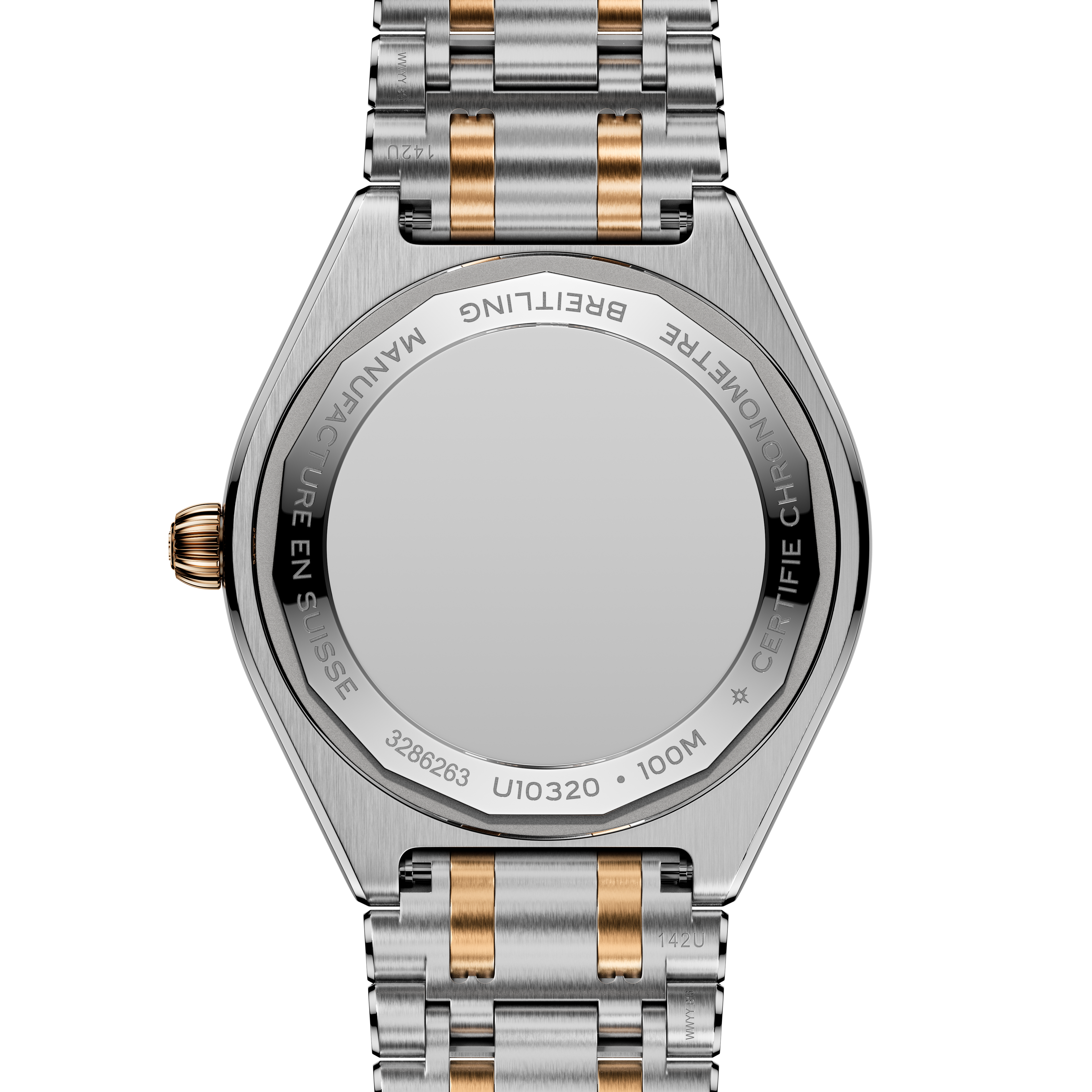 Chronomat Automatic 36 | 36mm, Two-Tone Stainless Steel & 18K Rose Gold, Diamond Brown Dial