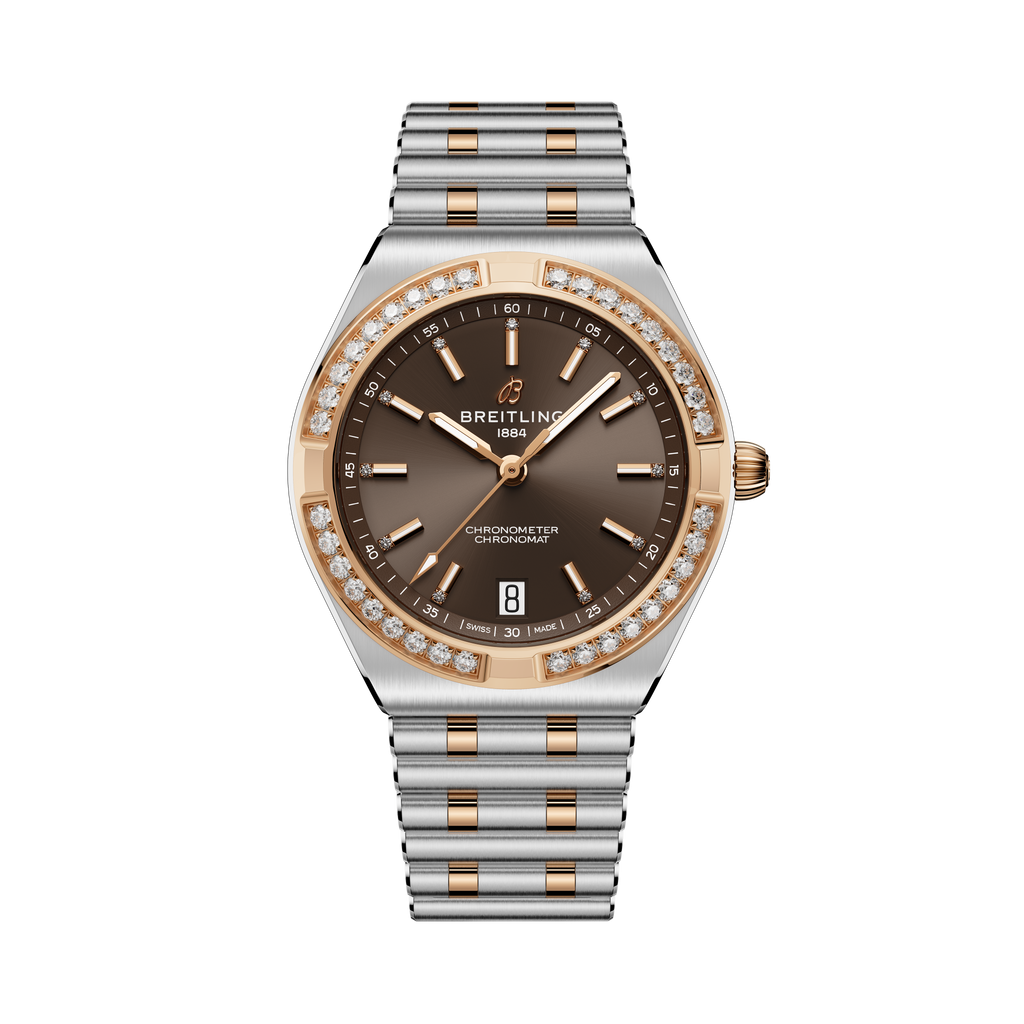 Chronomat Automatic 36 | 36mm, Two-Tone Stainless Steel & 18K Rose Gold, Diamond Brown Dial