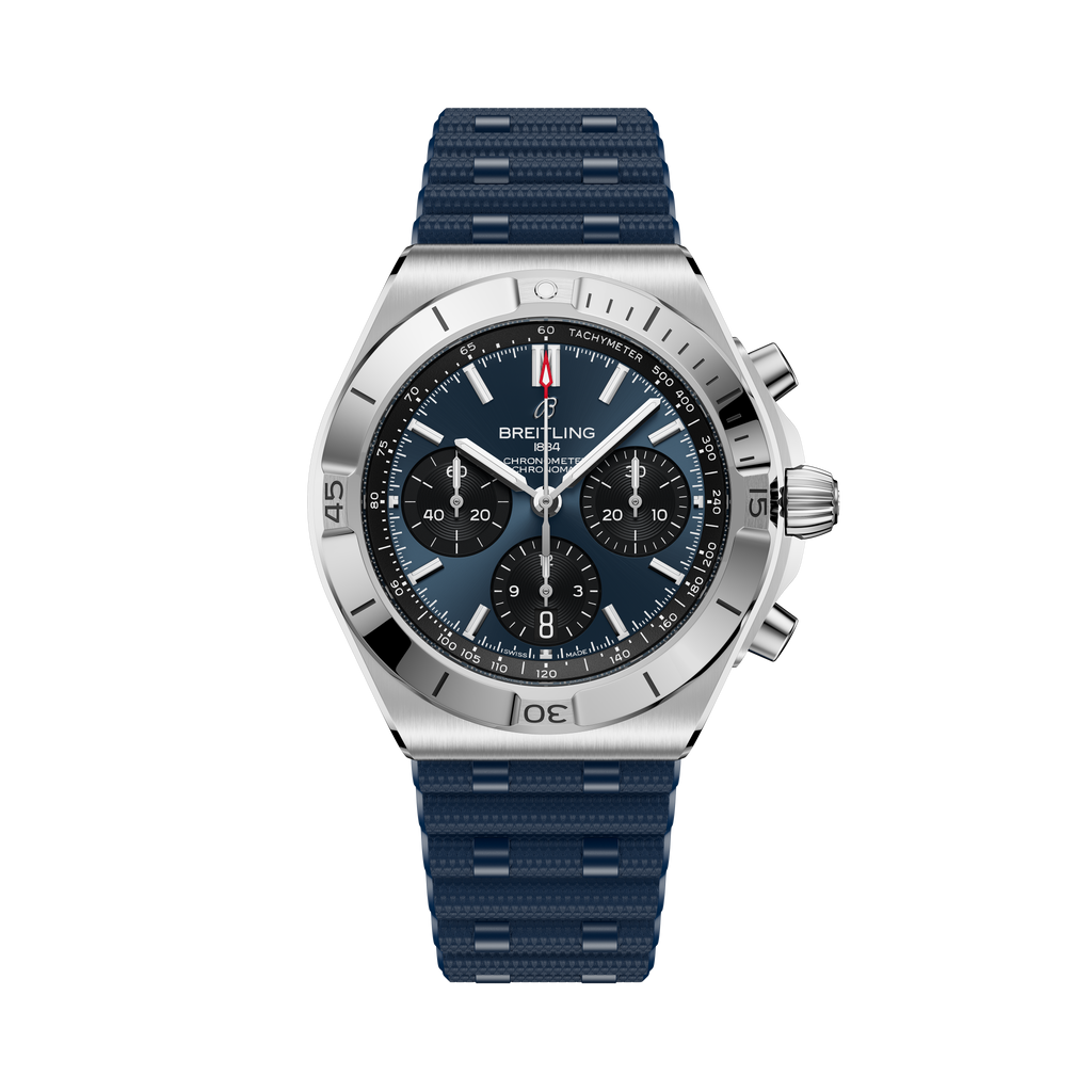 Chronomat B01 42 | 42mm, Steel, Navy Dial, Navy Rubber