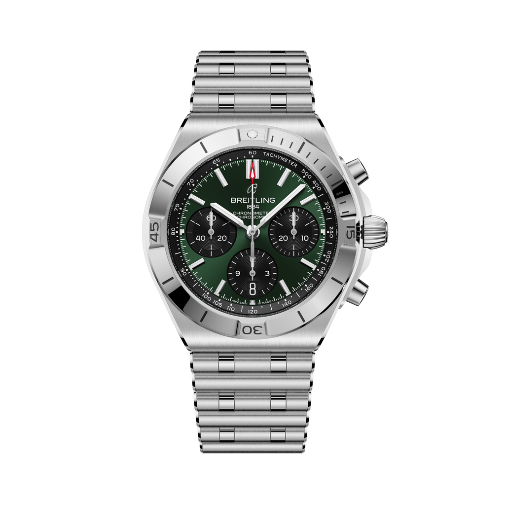 Chronomat B01 42 | 42mm, Steel, Green Dial