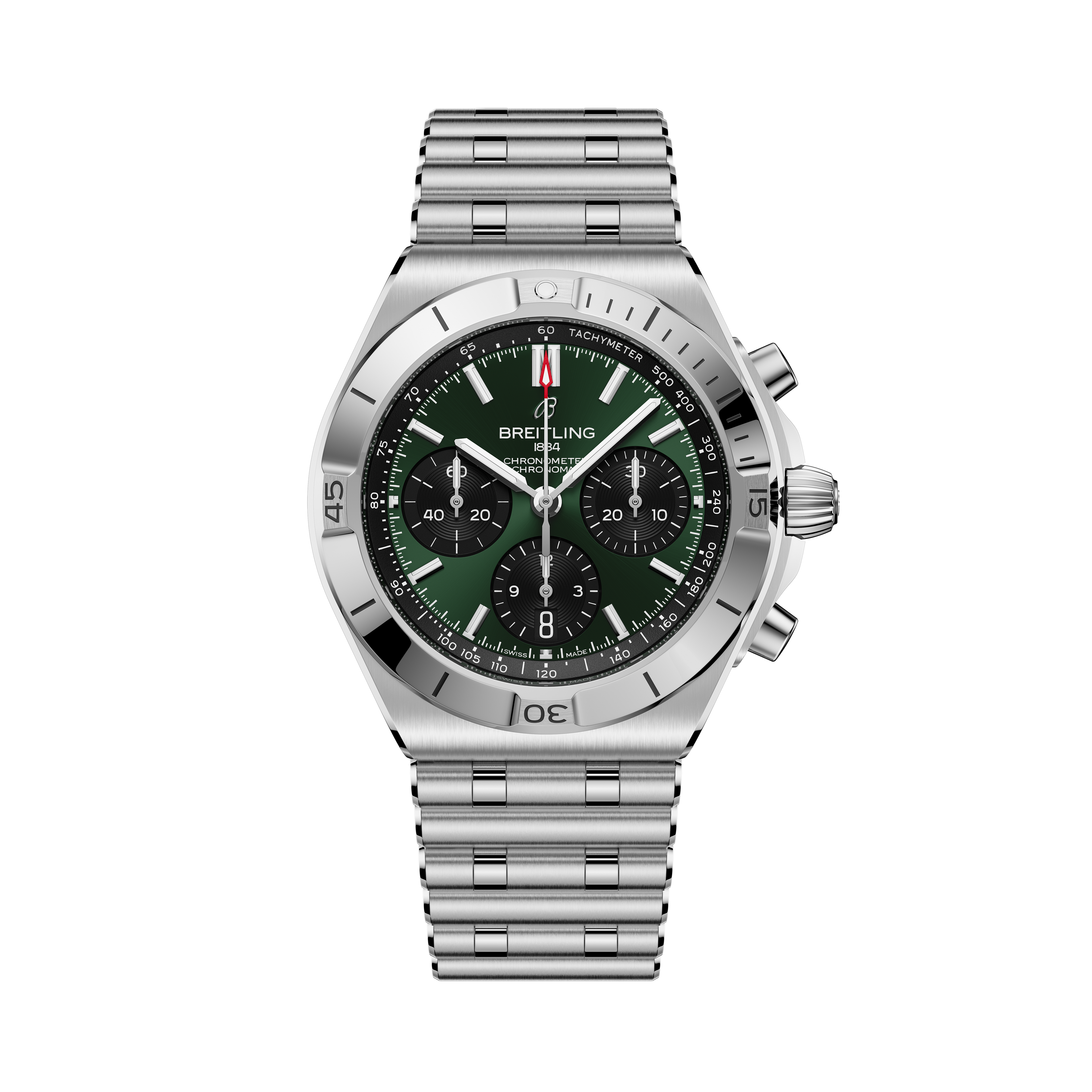 Chronomat B01 42 | 42mm, Steel, Green Dial
