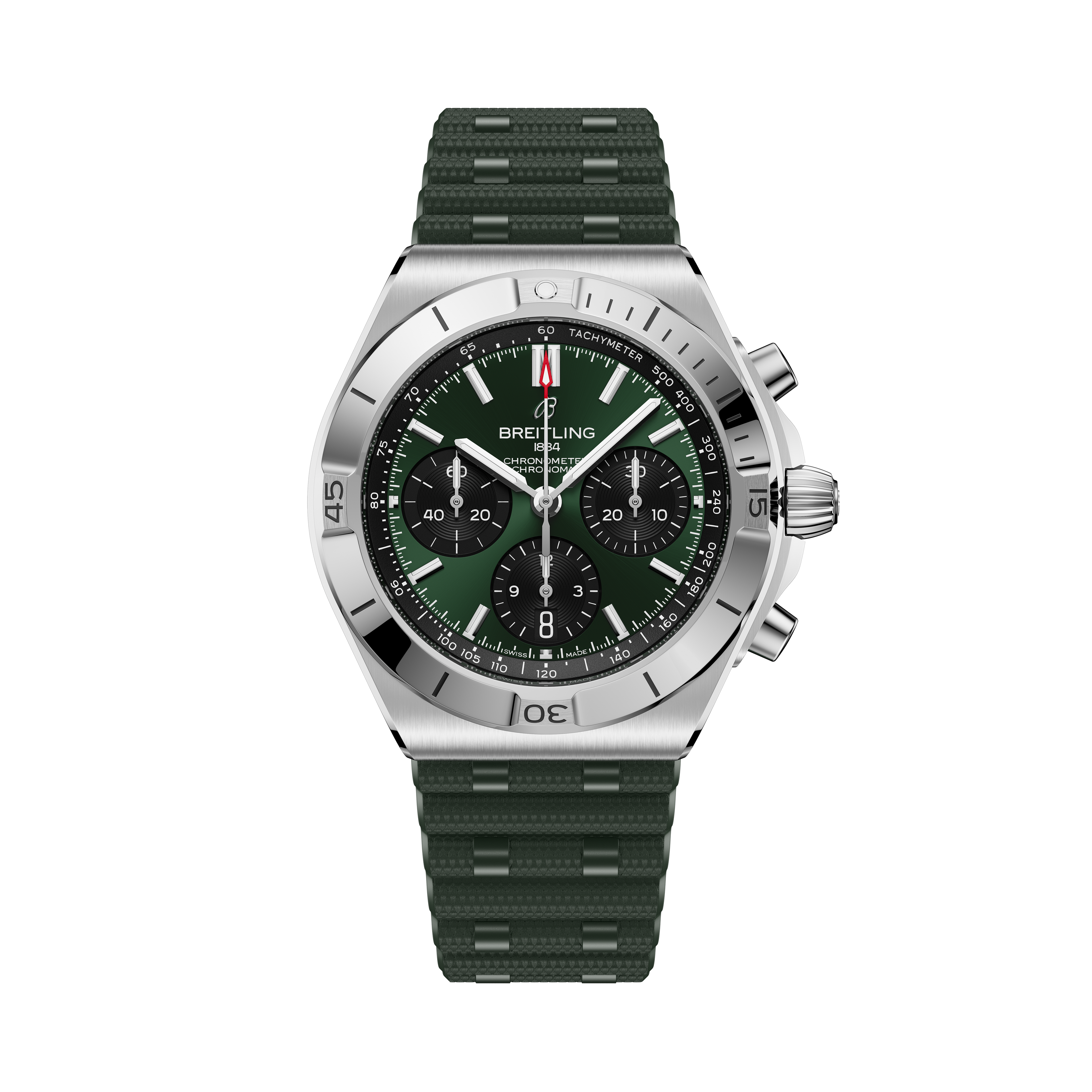 Chronomat B01 42 | 42mm, Stainless Steel, Green Dial