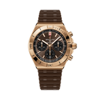 Chronomat B01 42 | 42mm, 18K Red Gold, Brown Dial, Brown Strap