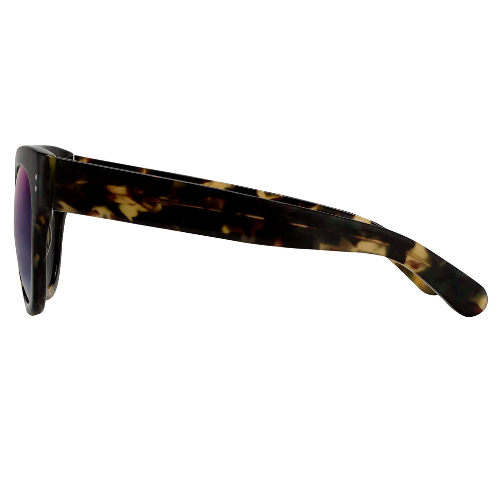 Erdem Unisex Round Green Sunglasses