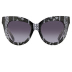 Erdem Ladies Cat Eye Grey Sunglasses