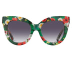 Erdem Ladies Cat Eye Grey Sunglasses