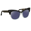Erdem x Linda Farrow Black/Silver Sunglasses