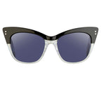 Erdem x Linda Farrow Black/Silver Sunglasses