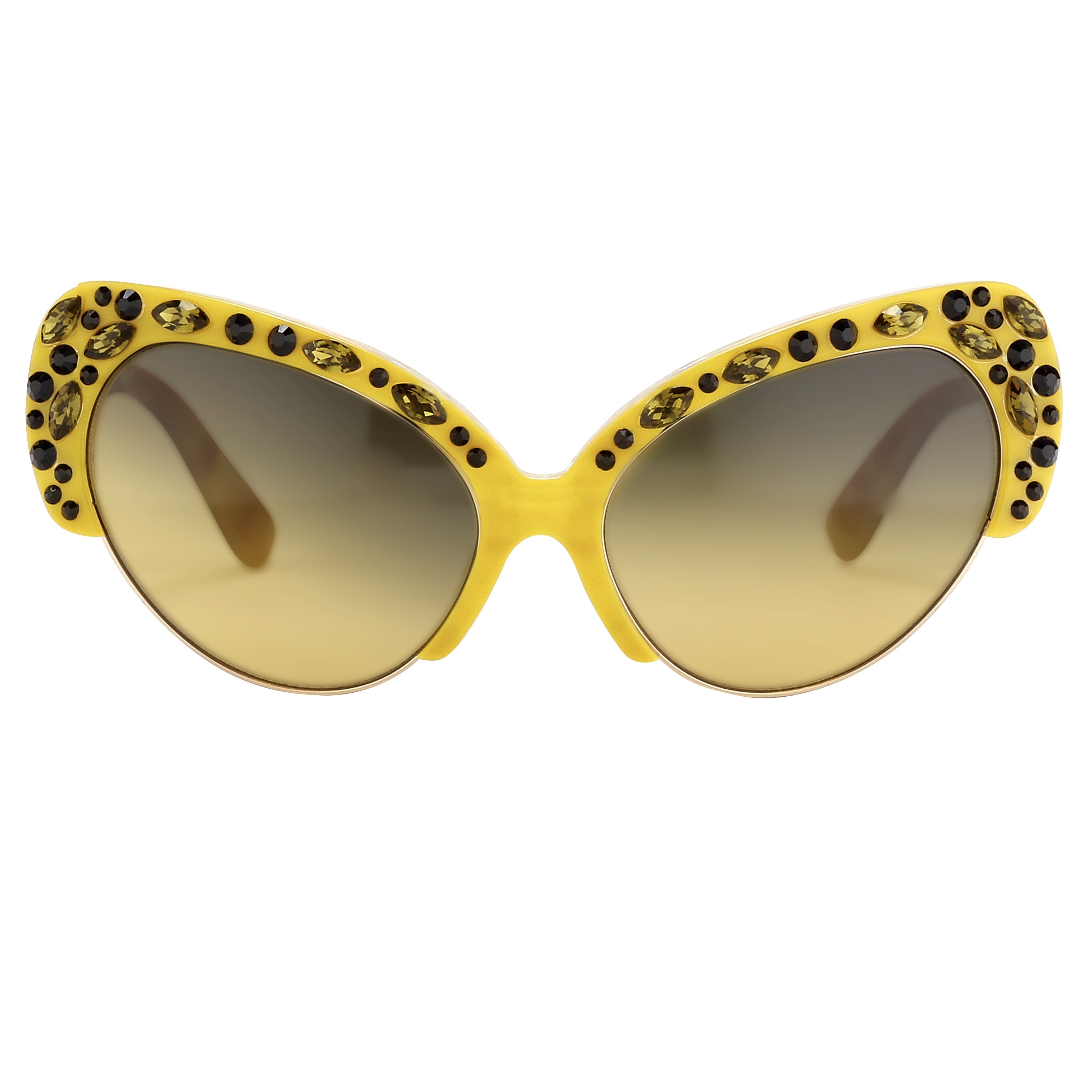 Erdem Ladies Cat Eye Yellow Sunglasses