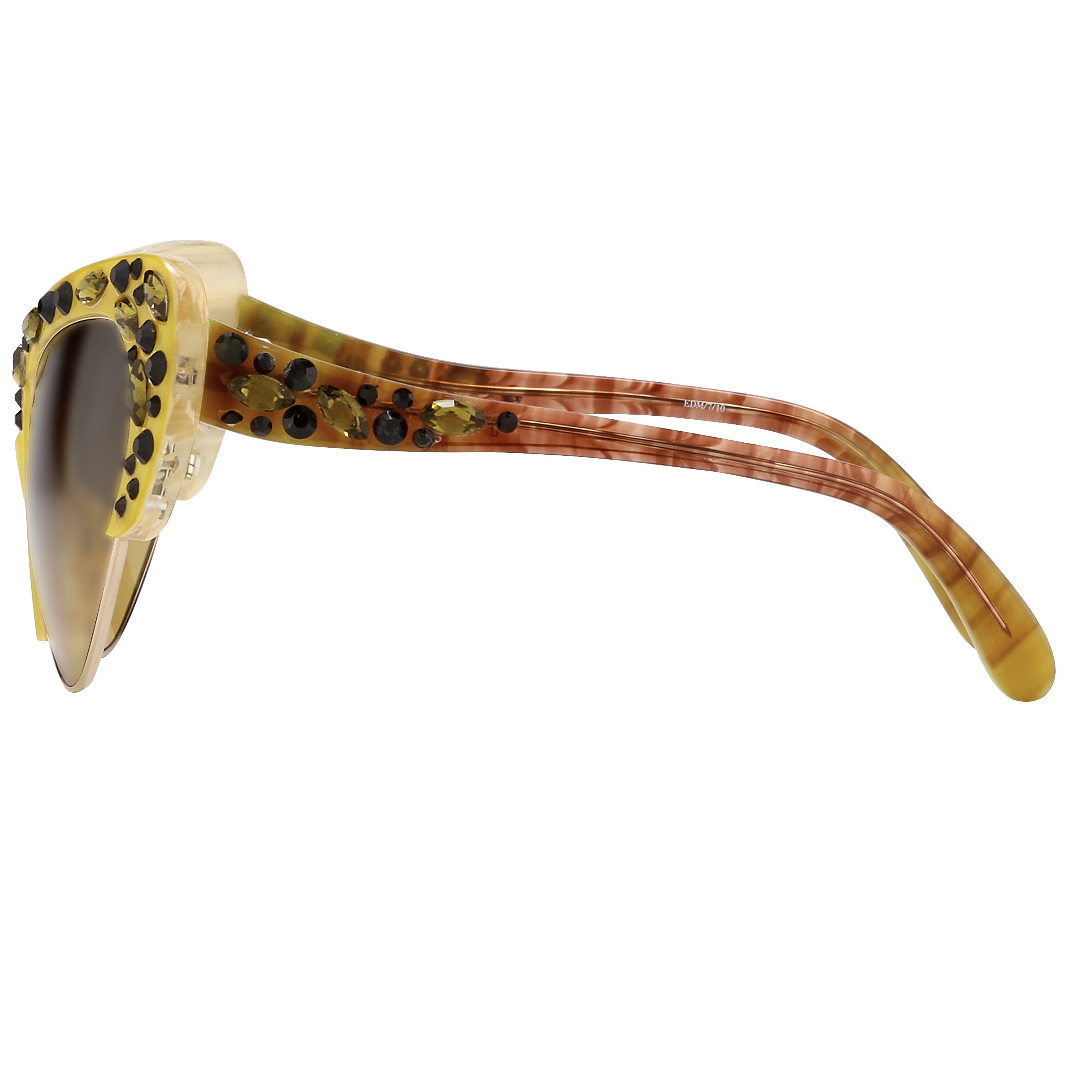Erdem Ladies Cat Eye Yellow Sunglasses